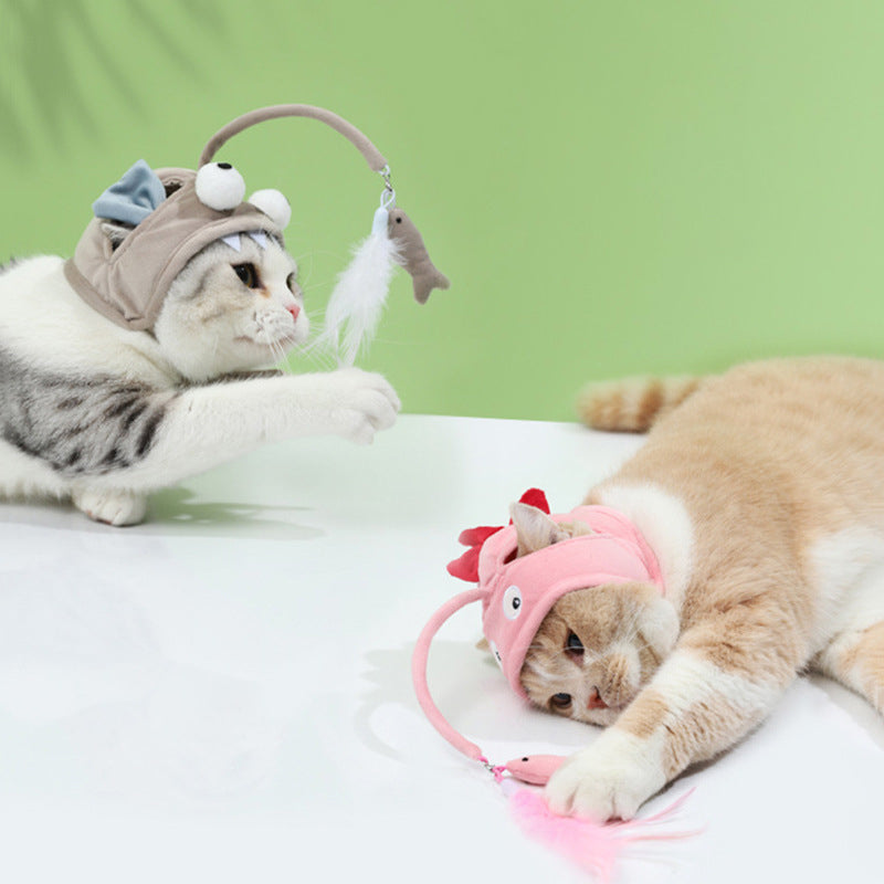 Free Monthly Gift - Cat Headgear Interactive Teaser Toy